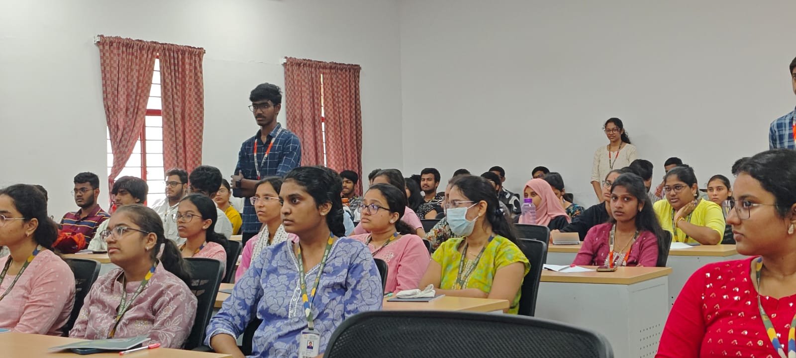 Students engaged in an EJF outreach session